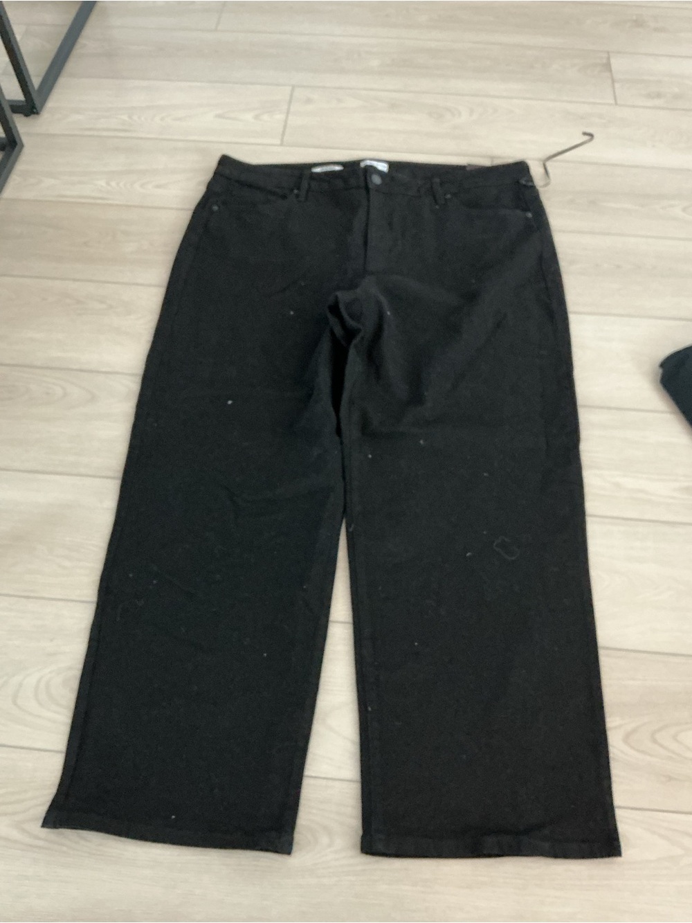 Ava & Viv Black Wide-Leg High-Rise Jeans